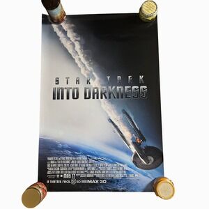 Star Trek Into Darkness 2013 Movie Poster 27x40 Chris Pine Zachary Quinto D/S